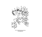 Frigidaire LC120JW5 dryer motor, base, housing and mounting diagram