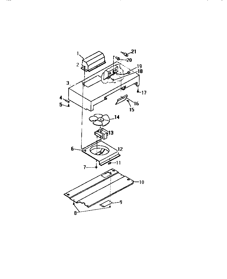 VENT HOOD DUCTED AND DUCTLESS ASSEMBLY