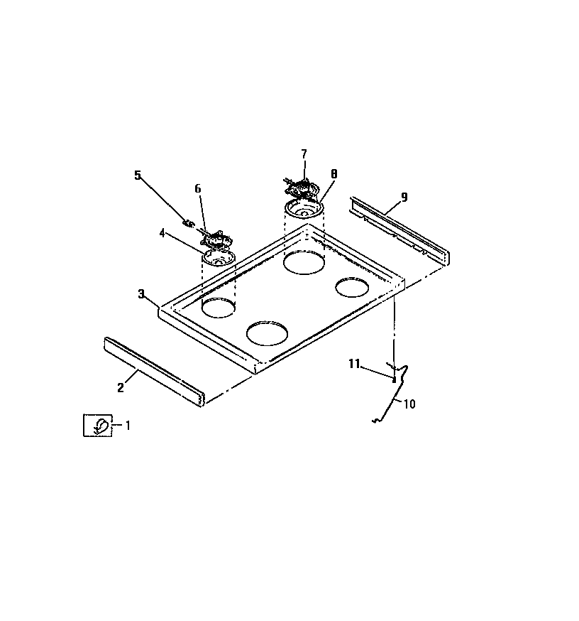 SURFACE UNITS, COOKTOP