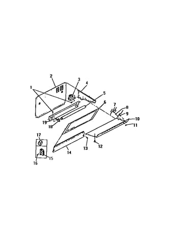 Flourescent light, ballast, blower motor