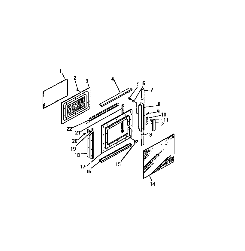 MICROWAVE OVEN DOOR