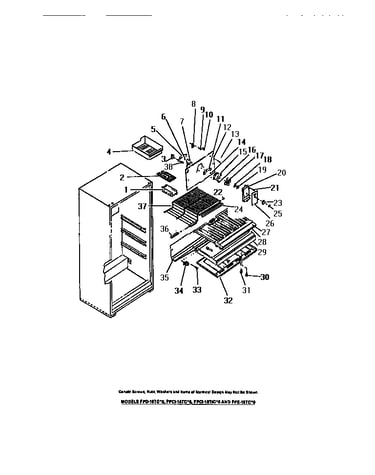 Interior freezer compartment