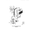 Frigidaire FPE18TCF0 compressor, condenser, evaporator diagram