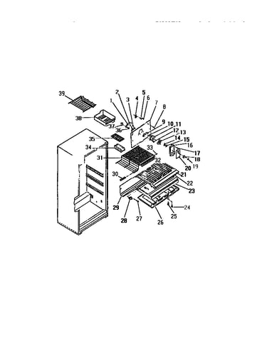 Interior freezer compartment