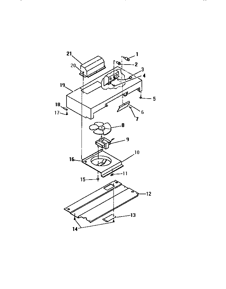 VENT HOOD DUCTED AND DUCTLESS ASSEMBLY