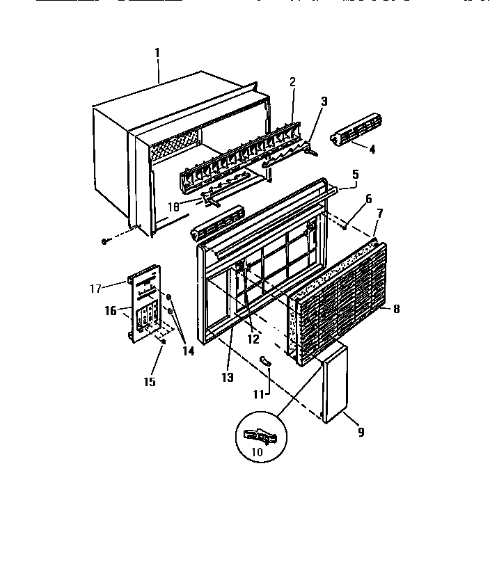 Cabinet, front, wrapper