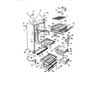 White-Westinghouse RT211ZCH0 shelving diagram