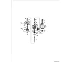 White-Westinghouse LA400EXD3 motor, pump assembly diagram