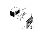 White-Westinghouse AC067H7A1 cabinet, front, wrapper diagram