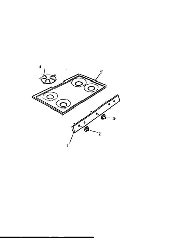 Top, control panel