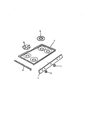 Top, control panel
