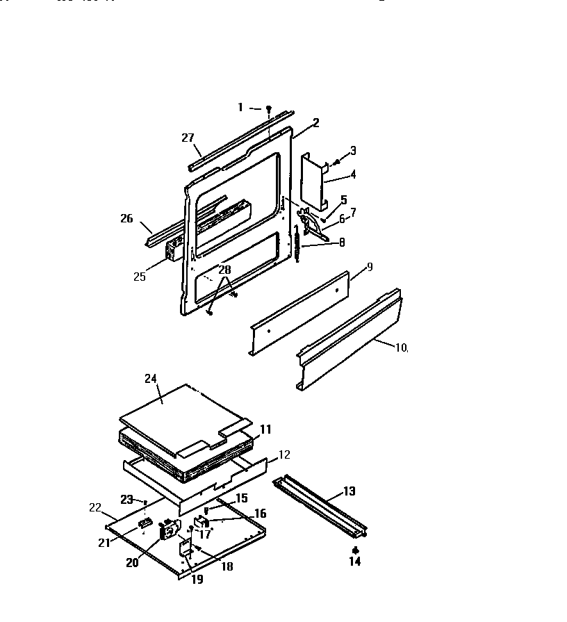 FRAME, SERVICE PANEL, BASE