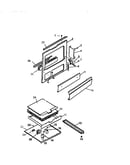Frame, service panel, base