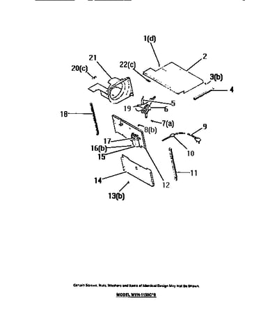 Oven blower motor, air duct, panels, capacitor