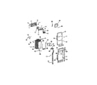 White-Westinghouse RS259ESF2 evaporator and fan motor diagram
