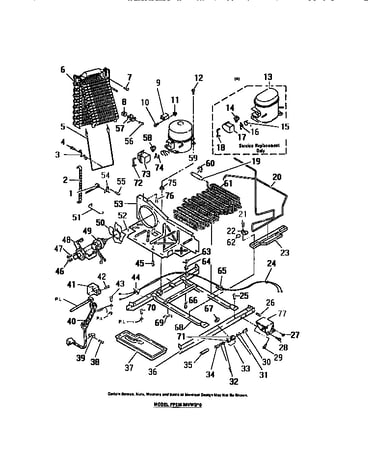 Compressor, condenser, evaporator