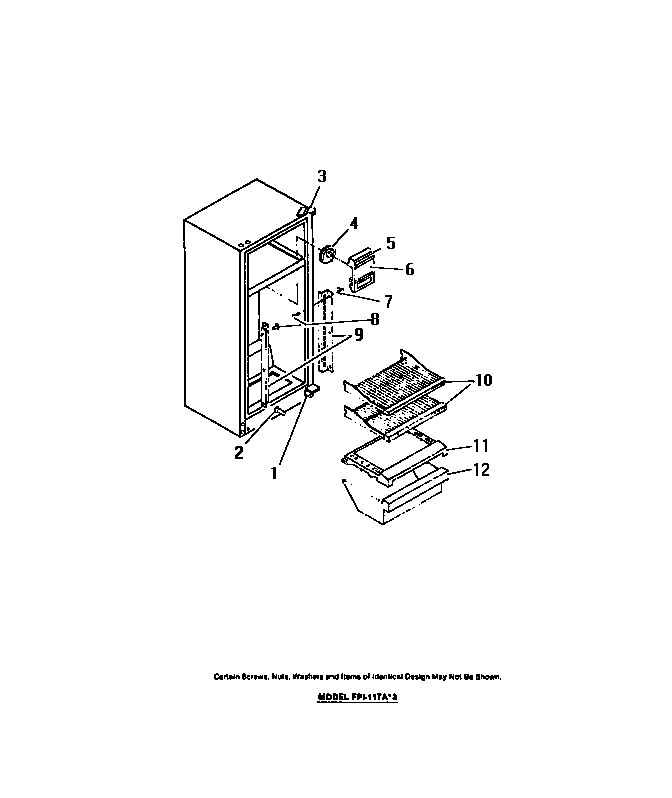 FOOD COMPARTMENT, SHELVES, MOULDING