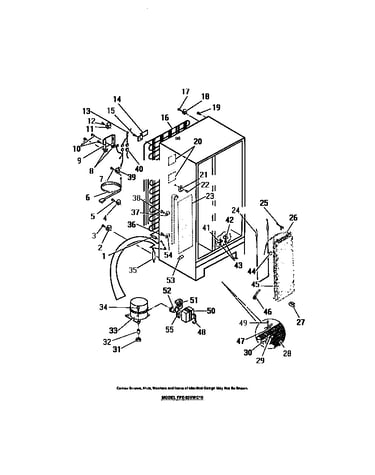 Compressor, condenser, evaporator