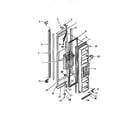 Frigidaire FPE26VWCL0 freezer compartment door diagram