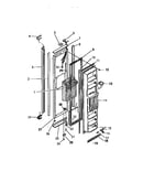 Freezer compartment door