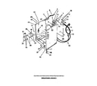 Frigidaire WF2000CW1 cabinet shell, hoses, water fill valve diagram