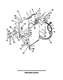 Cabinet shell, hoses, water fill valve