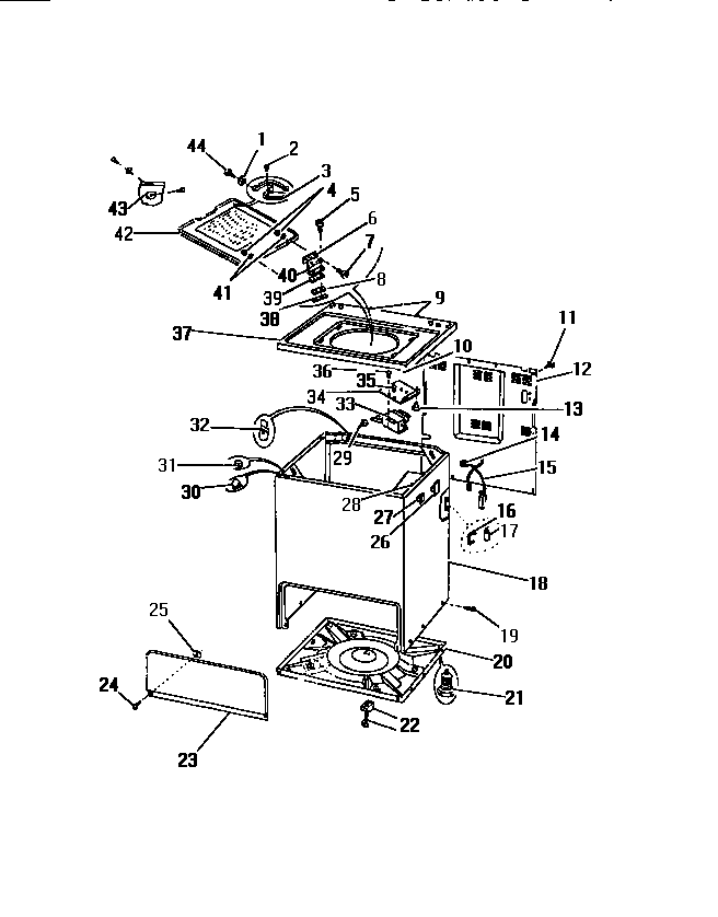 CABINET, BASE, TOP PANEL