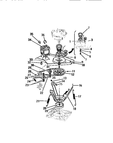 Motor, pulleys