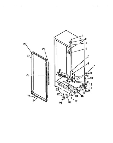 Cabinet hinges, apron, door mouldings
