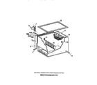 Frigidaire CF5DL2 cabinet exterior & interior diagram