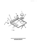 Cook top, surface units, drip pans