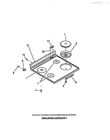 Cook top, surface units, drip pans