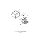 Frigidaire REGS36BCH2 oven liner, bake, broil elements diagram