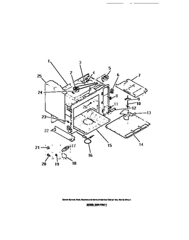 Microwave oven liner, panels, stirrer, motor