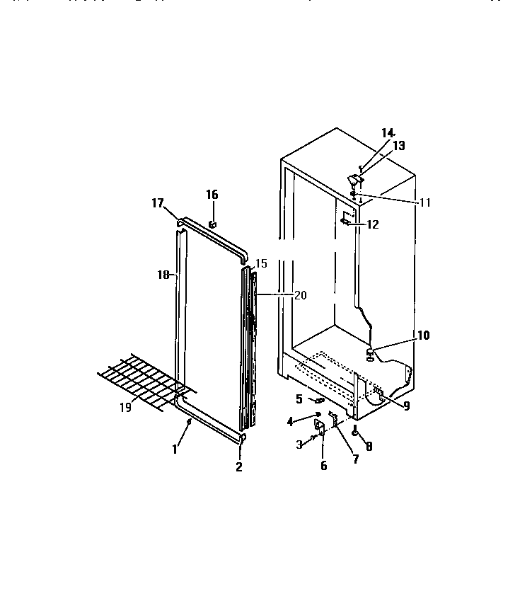 CABINET HINGES, APRON, DOOR MOULDINGS