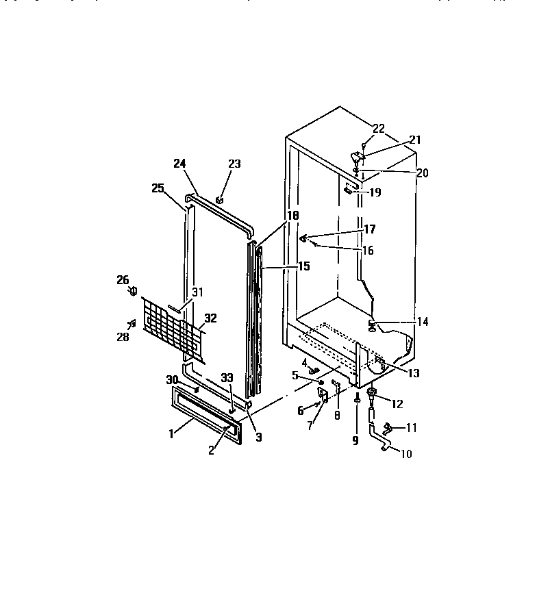 Cabinet hinges, apron, door mouldings