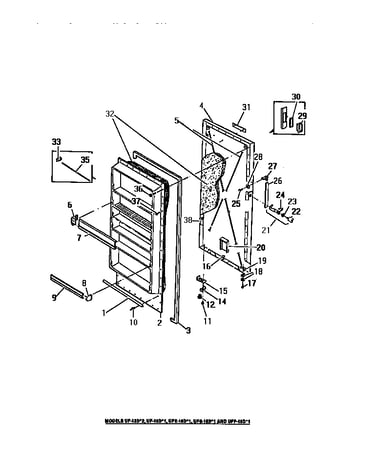 Freezer door panels