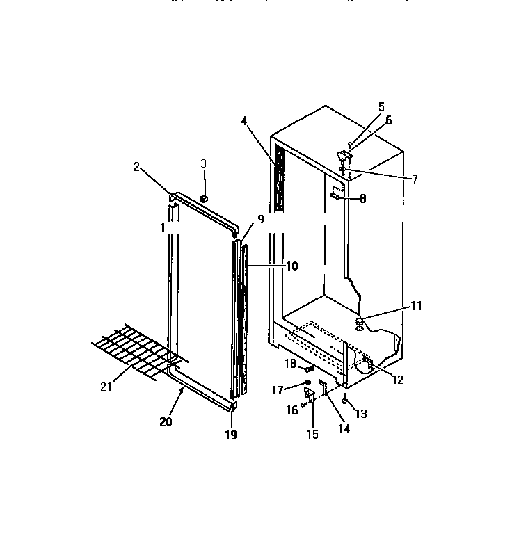 CABINET HINGES, APRON, DOOR MOULDINGS