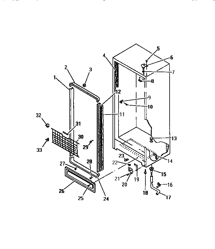 CABINET HINGES, APRON, DOOR MOULDINGS