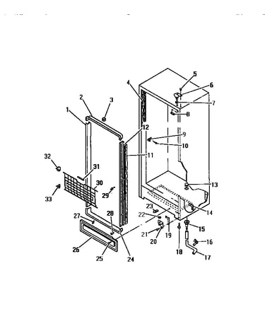 Cabinet hinges, apron, door mouldings