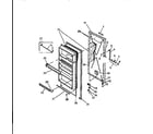 Frigidaire UFE16DL2 freezer door  panels diagram