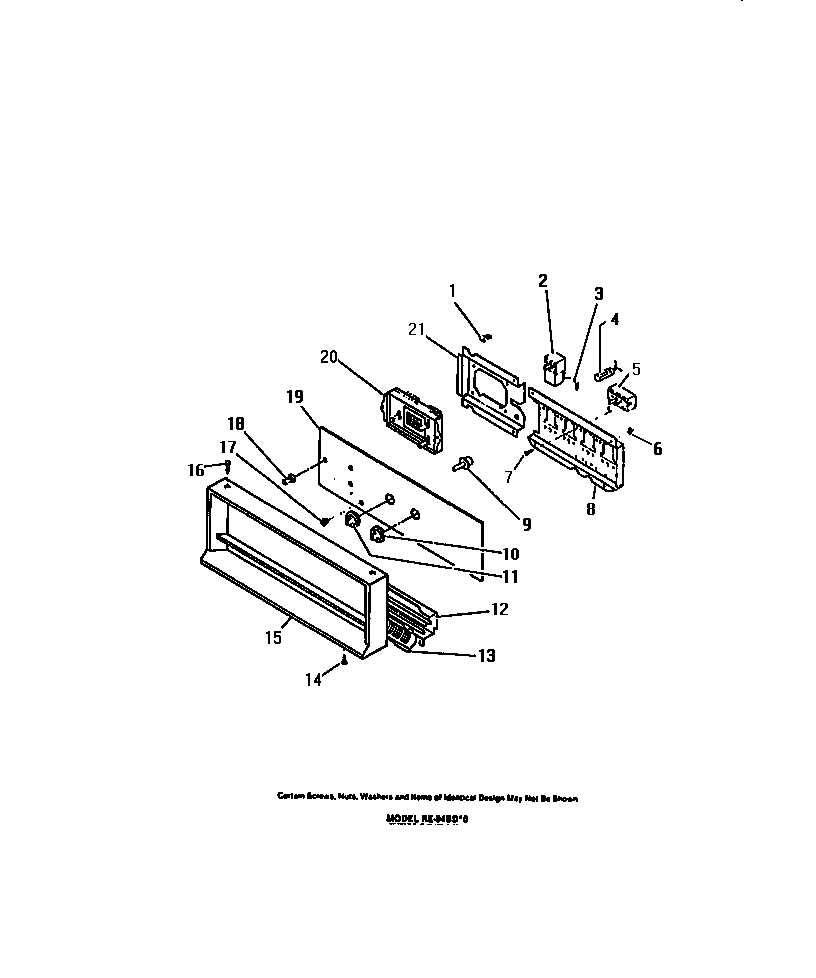 CONTROL PANEL, COOK-MASTER, THERMOSTAT, SWITCHES