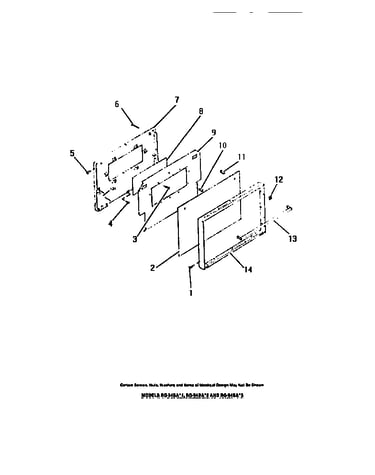 Oven door, panels