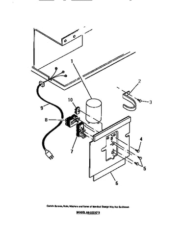 Controls, capacitors, cord