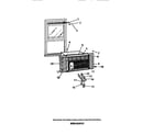 Frigidaire AC15206J cabinet, window mounting diagram