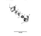 Frigidaire AC15206J shroud, scroll, blower motor diagram