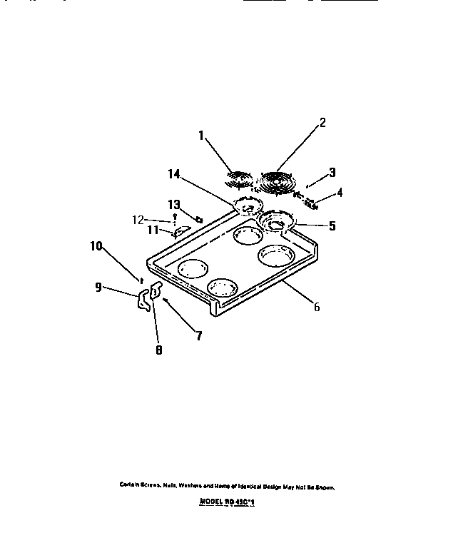 Cooktop, surface units, drip pans