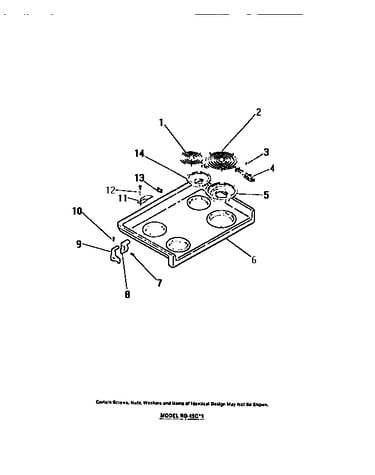 Cooktop, surface units, drip pans