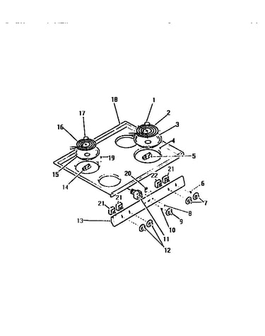 Cook-top surface units, switches
