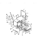Oven liner, heating elements, side panels